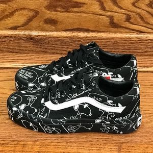 vans old skool snoopy black